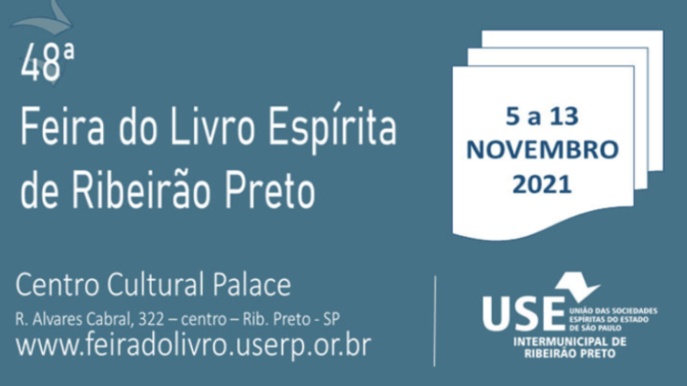 48ª Feira do Livro Espírita de Ribeirão Preto acontece de 5 a 13 de novembro