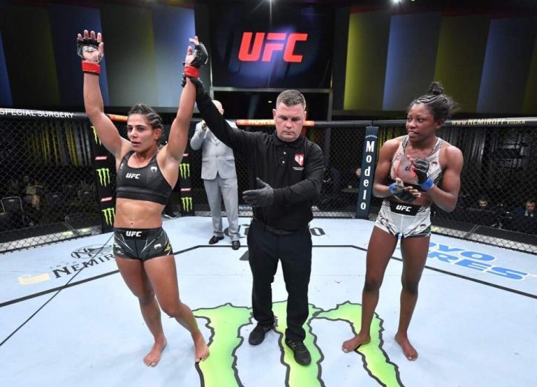 Lutadora de Birigui vence pela primeira vez no UFC