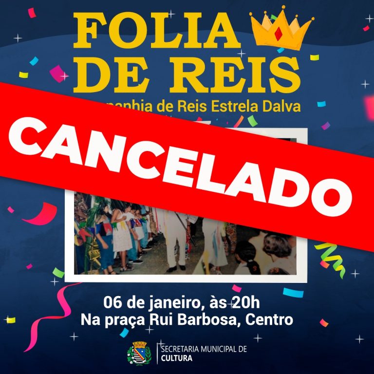 Cancelada a Folia de Reis na praça central de Araçatuba