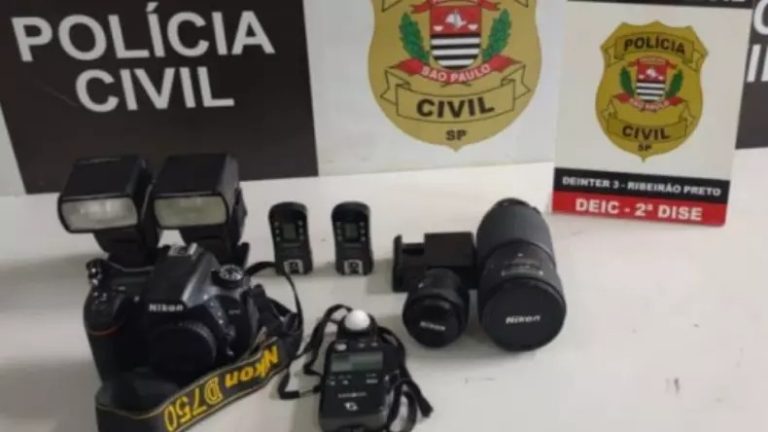 Homem é preso em flagrante com equipamento fotográfico roubado