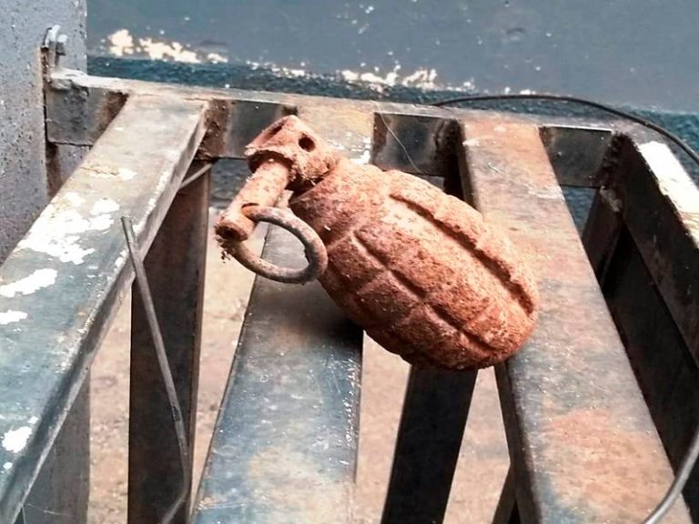 Granada encontrada em CDHU de Matão