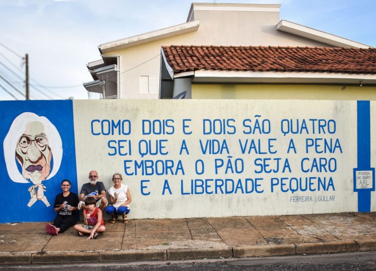 AAL leva arte para as ruas de Araçatuba com o projeto ‘Poesia no Muro’