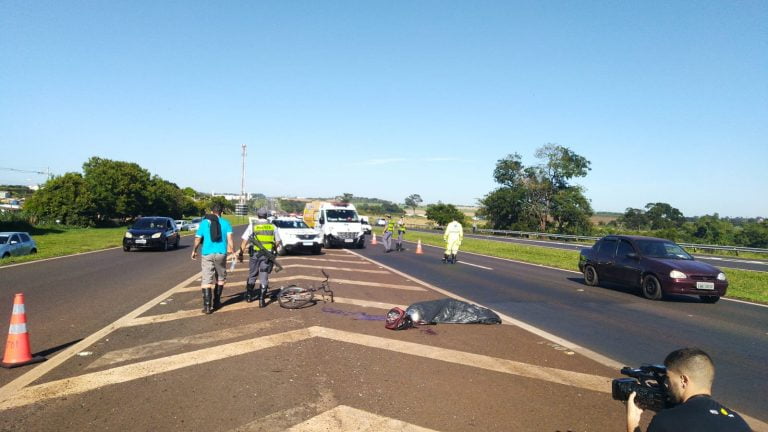 Mais um óbito: Ciclista é atropelado na Rodovia Alexandre Balbo