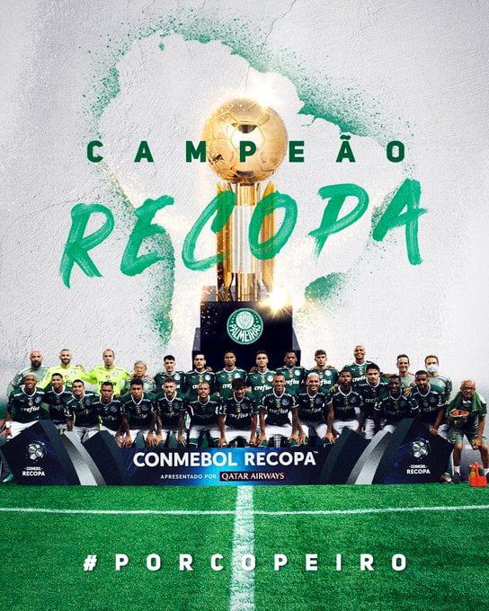 Palmeiras ganha a Recopa e América-MG avança na Pré-Libertadores