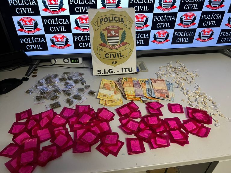 Polícia Civil prende trio que vendia drogas próximo a creche e escola infantil