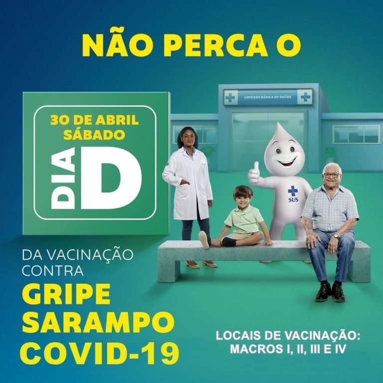 Araçatuba, Birigui, Penápolis e Guararapes vão realizar no sábado o Dia D de Vacinação contra a gripe, o sarampo e a covid