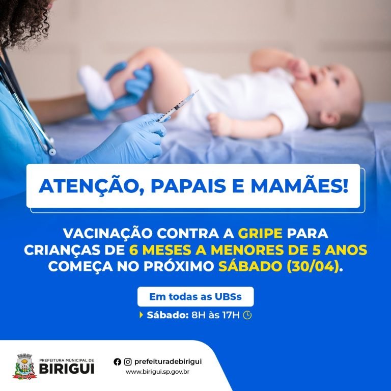 Birigui fará no sábado um Dia D de vacinação contra a gripe e o sarampo
