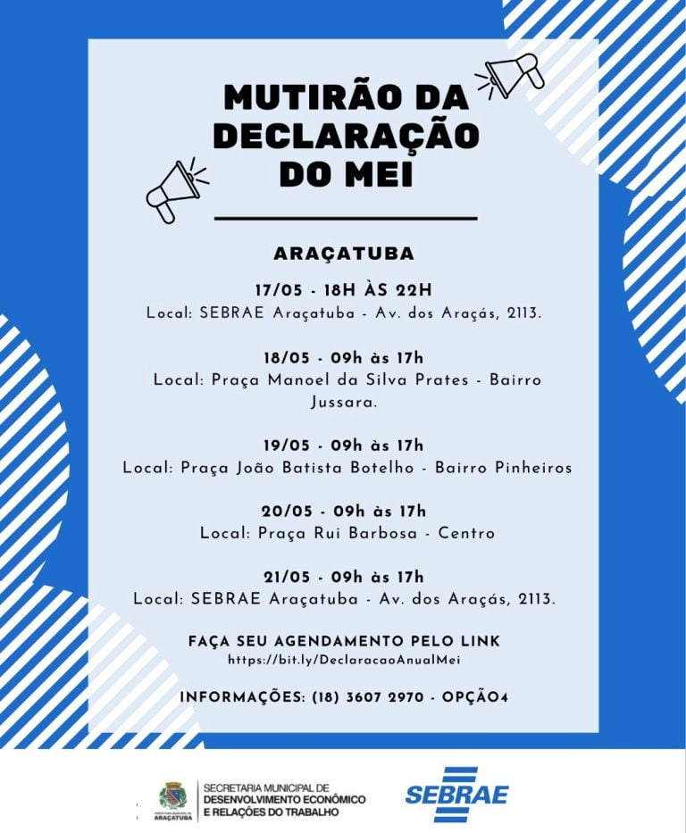 Sebrae-SP realiza Mutirão do MEI em Araçatuba