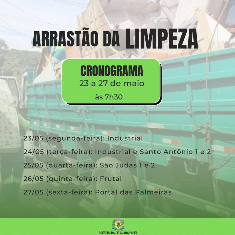 Guararapes estende pela segunda vez o Arrastão da Limpeza visando eliminar possíveis criadouros do Aedes aegypty