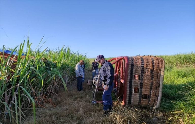 Balão com 9 ocupantes cai em Boituva, interior de São Paulo