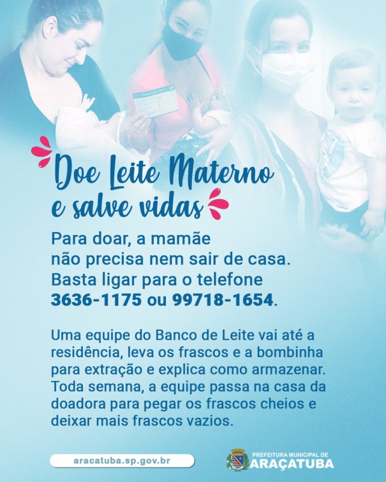 Banco de Sangue e Banco de Leite Humano de Araçatuba fazem campanhas para estimular doadores