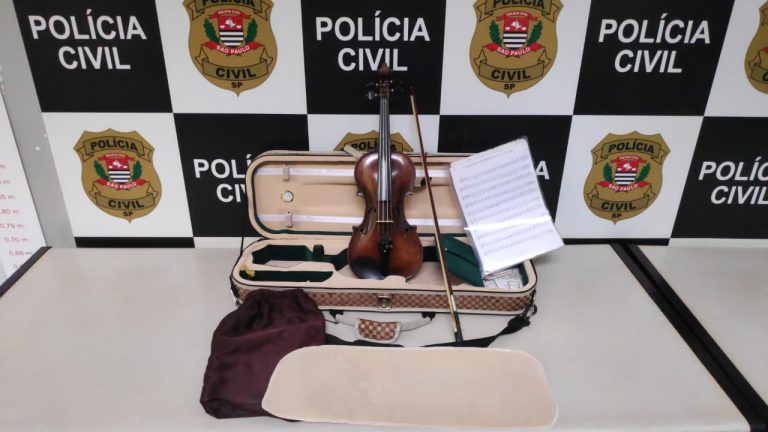 Violino roubado em latrocínio é encontrado em favela de Ribeirão Preto