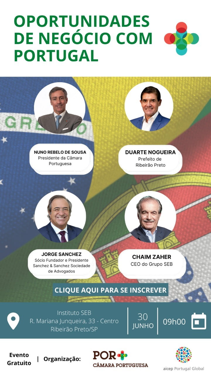 Ribeirão recebe evento sobre oportunidades de negócio com Portugal