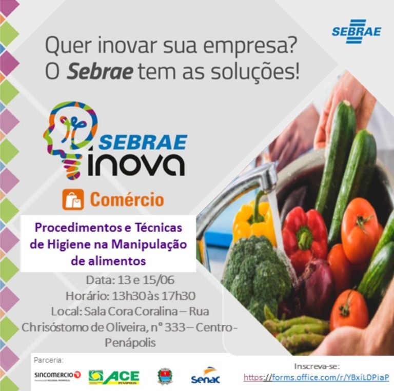Cursos gratuitos na área de alimentação estão com inscrições abertas em Penápolis