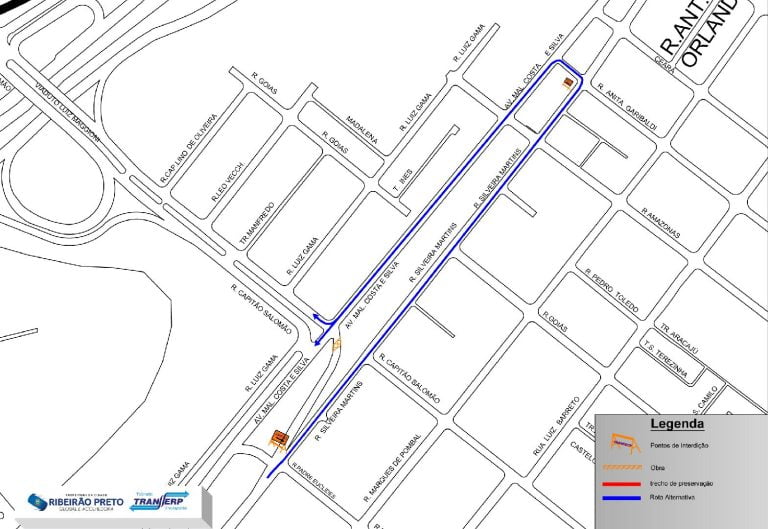 Atenção Motoristas: Dois bloqueios nas ruas e avenidas de Ribeirão
