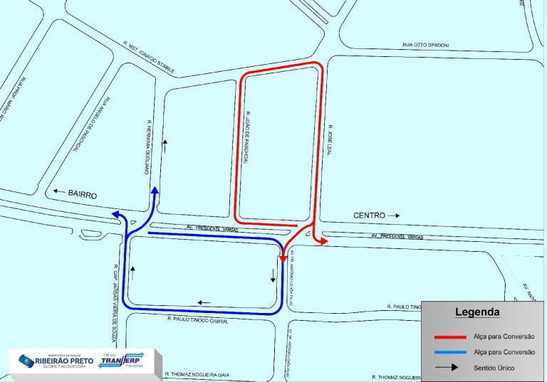 Ribeirão Preto tem novas mudanças no trânsito para obras de corredor