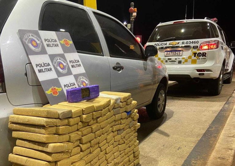 TOR prende mulher com 156kg de maconha no pedágio de Sertãozinho