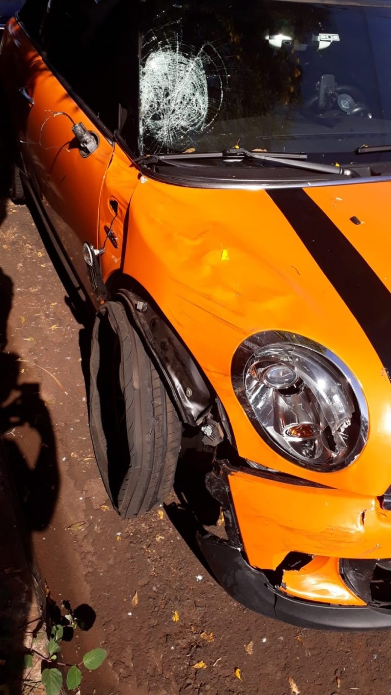 Carro atropela motociclista no Jardim Paulistano