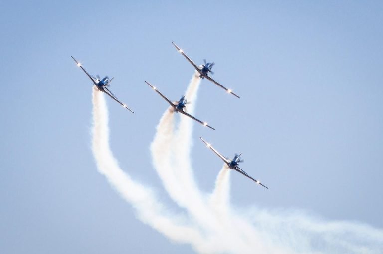 Confira imagens da apresentação da esquadrilha da fumaça em Ribeirão Preto