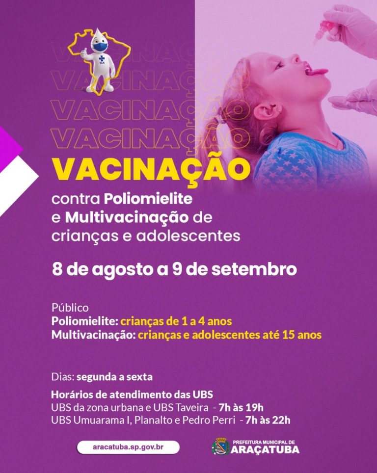 Prefeitura e parceiros farão carreata e pitstops para intensificar multivacinação