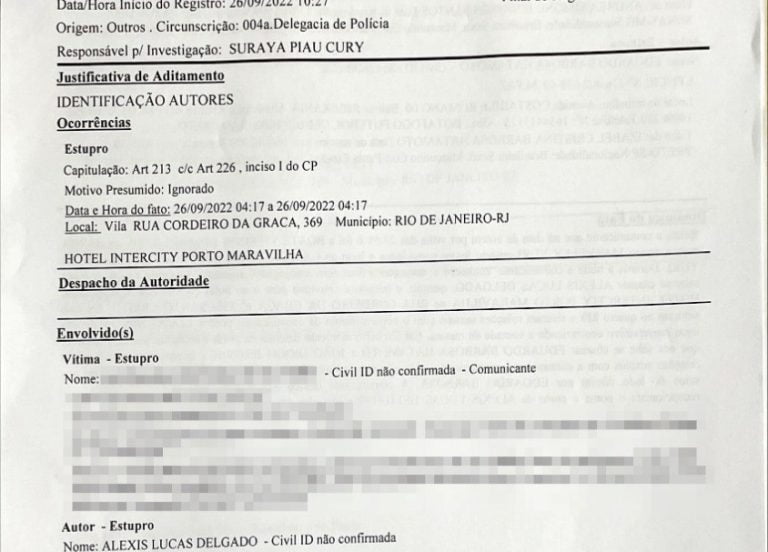 Exclusivo: Grupo Thathi tem acesso ao registro de ocorrência da denúncia contra jogadores do Botafogo