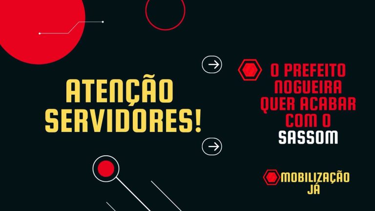 Servidores públicos da Prefeitura marcam ato de protesto contra as novas regras do Sassom