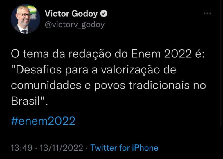 Enem 2022 | “Desafios para a valorização de comunidades e povos tradicionais no Brasil” é o tema da redação