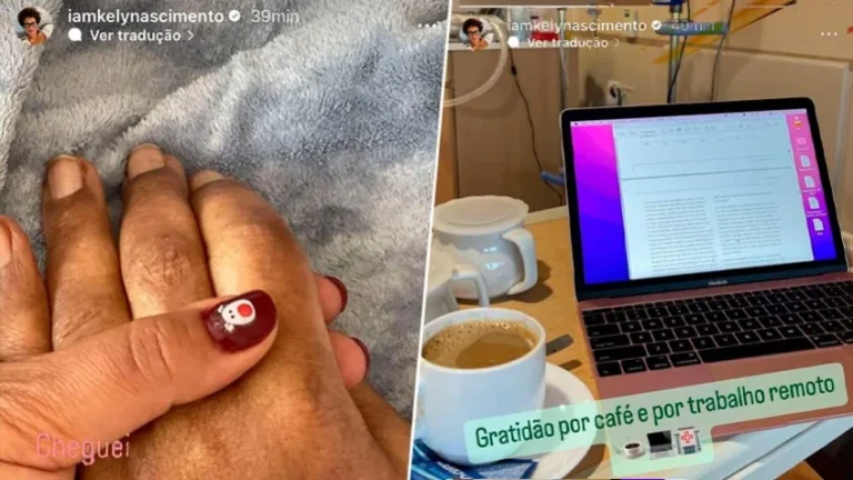 Filha de Pelé chega ao Brasil e publica foto em hospital que o pai está internado