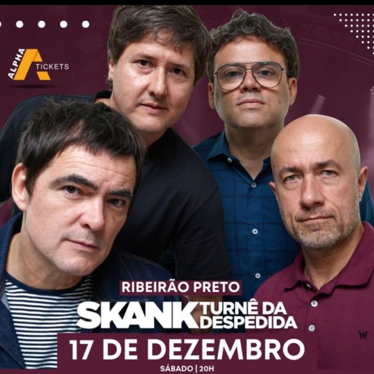 Show “Turnê da Despedida” de Skank chega em Ribeirão Preto.