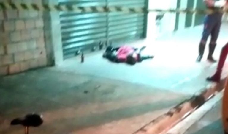 Imagens fortes | Vídeo mostra o momento em que homem de 37 anos é assassinado a tiros na região