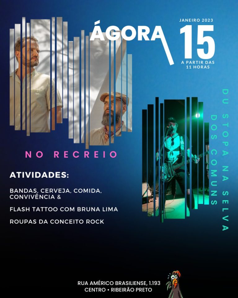 Domingo 15/01 acontece a primeira edição do Projeto Cultural “Ágora”.