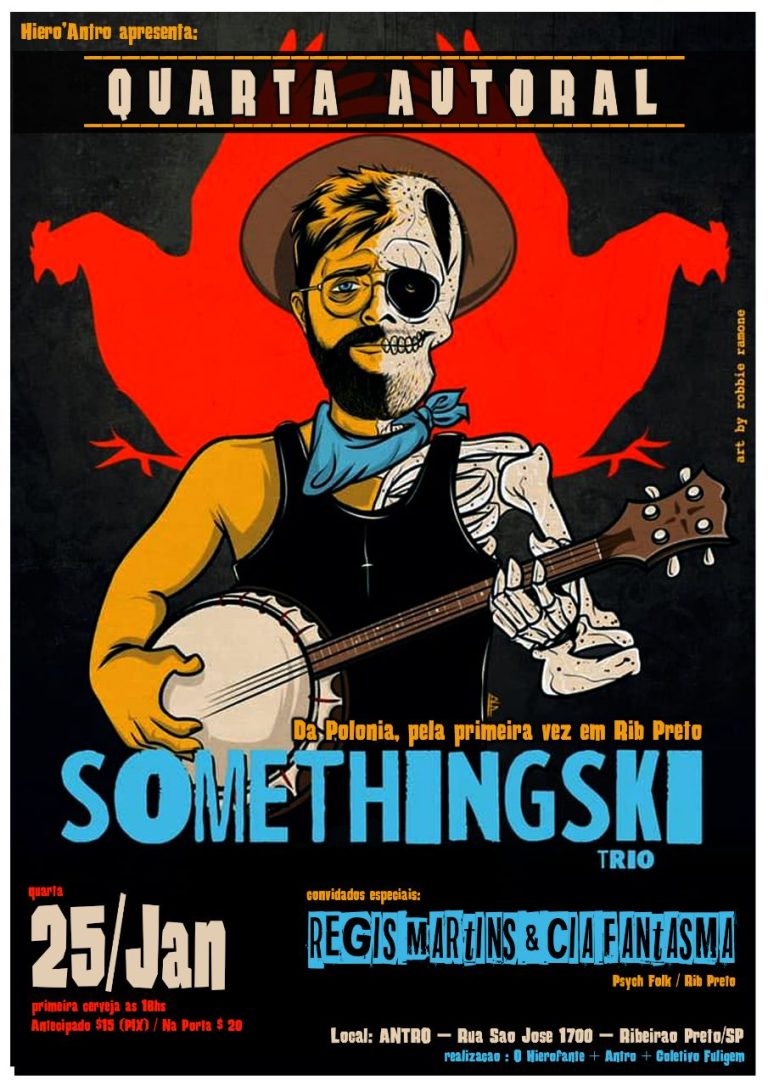 Antro apresenta show com a banda polonesa Somethingski trio no dia 25/01.