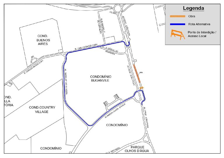 Trecho da avenida João Fiúsa está interditado para obras