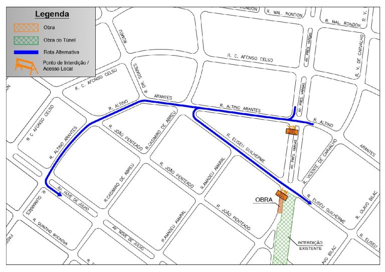 Atenção motoristas: Bloqueio em trecho da Presidente Vargas neste domingo (26)