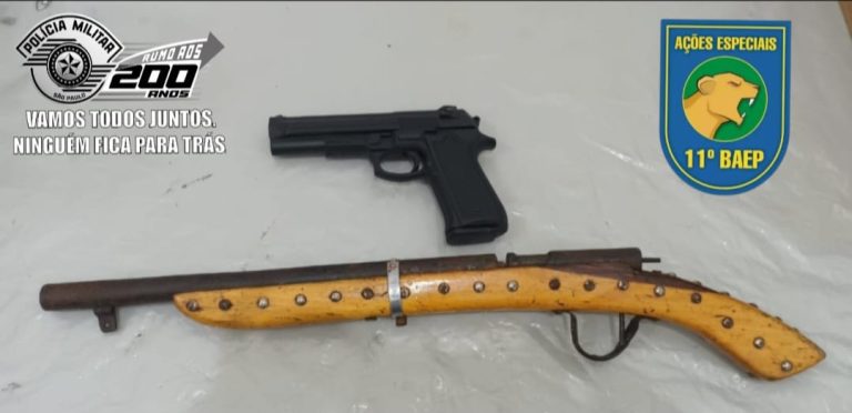 Após tentativa de roubo, adolescente de 13 anos é flagrado com espingarda na zona Norte de Ribeirão Preto