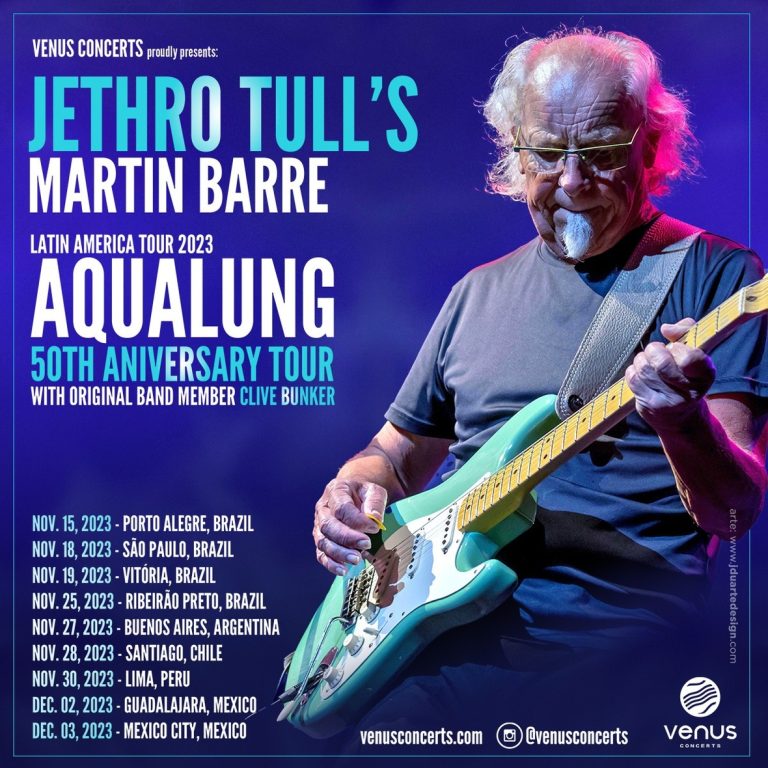 Martin Barre (Jethro Tull) traz para Ribeirão a turnê de 50 anos do clássico Aqualung, em novembro