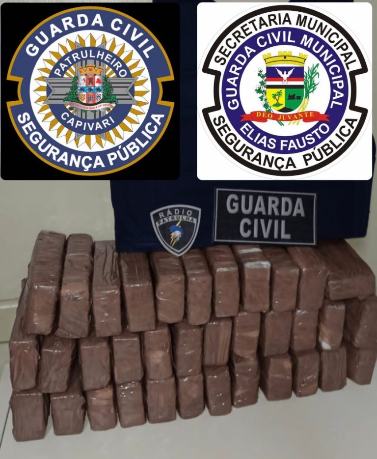 Homem é preso após fugir da polícia com 29 quilos de maconha