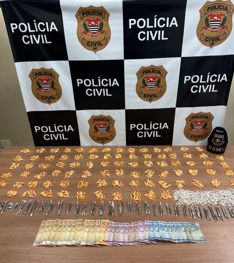 Jovem de 20 anos é preso com 1.308 porções de drogas