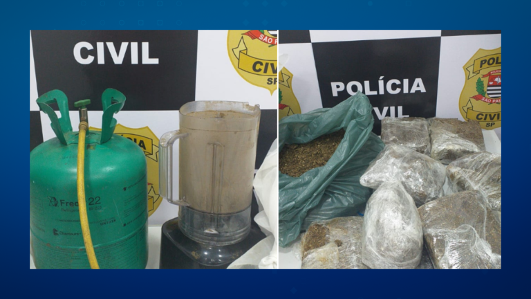 Polícia Civil prende dois e desmonta “laboratório do crime”, em Praia Grande
