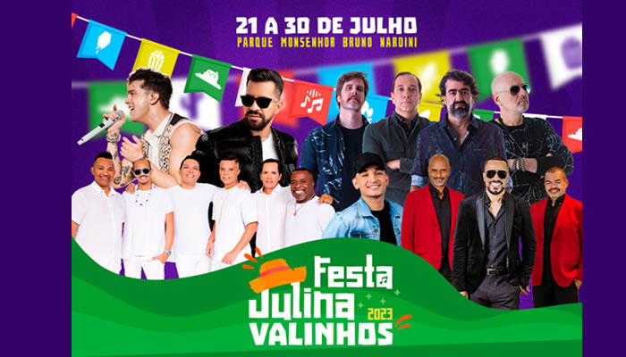 Luan Santana, João Gomes e Só Pra Contrariar se apresentam na Festa Julina de Valinhos