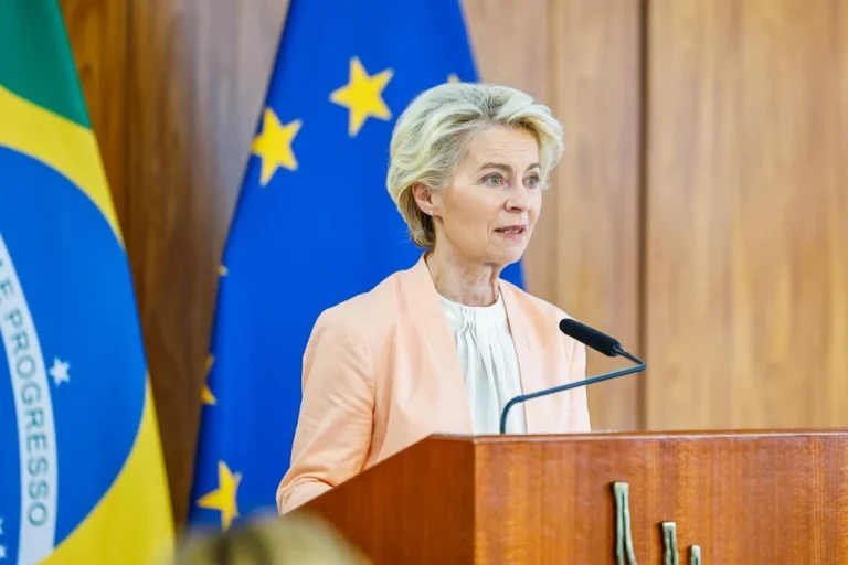 Presidente da Comissão Europeia, Ursula von der Leyen | Foto: Ricardo Stuckert/Divulgação