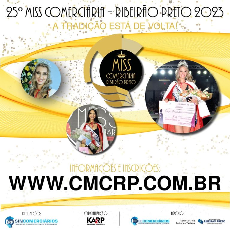 Inscrições abertas para concurso Miss Comerciária