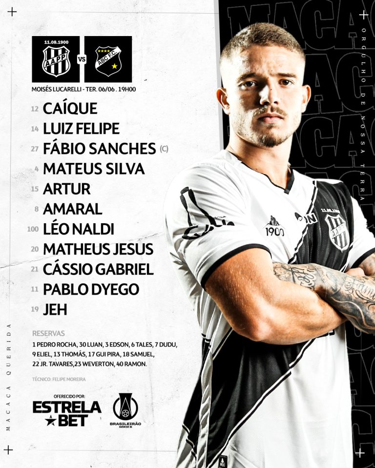 As últimas da Ponte Preta: time escalado