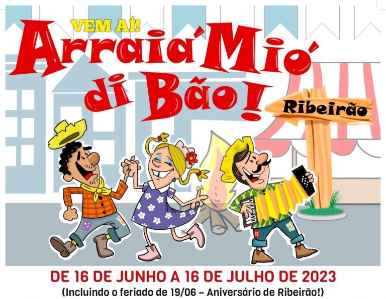 Arraiá Mió Di Bão: 16 dias de shows gratuitos, comidas e bebidas típicas, brincadeiras e ação social
