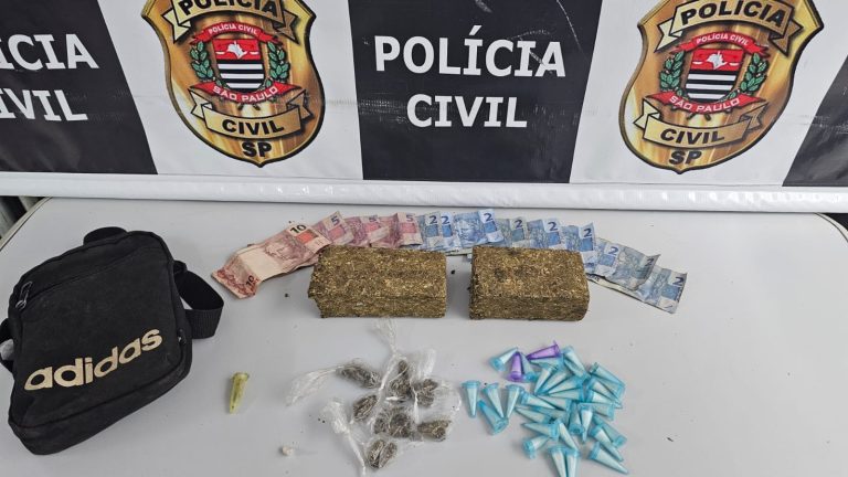 Suspeito é preso com grande quantidade de drogas em Peruíbe