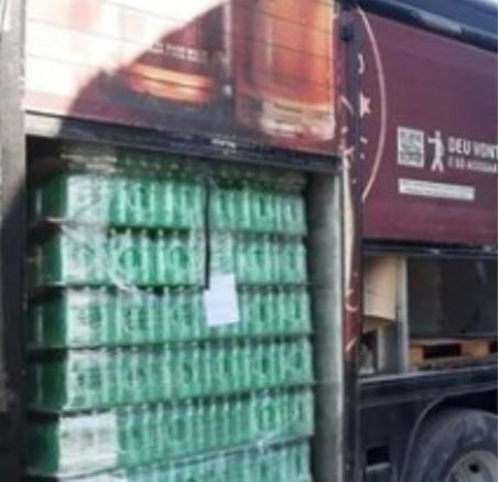 Carga de bebidas é recuperada em Praia Grande