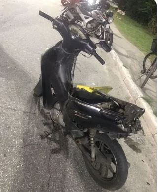 Jovem é arrastada após sofrer acidente em Praia Grande e perde parte do cabelo