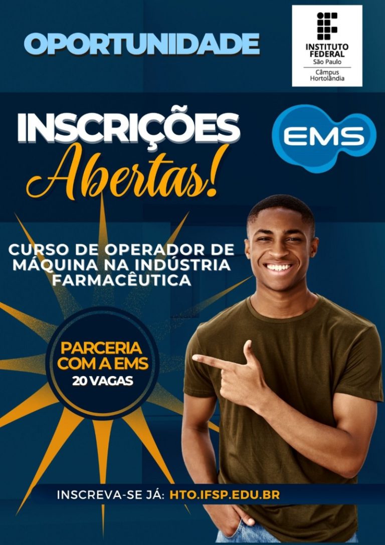 Instituto Federal abre 40 vagas para formação gratuita em Hortolândia