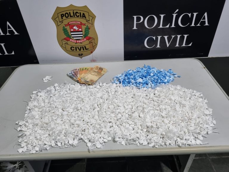 Homem é preso com mais de 2 mil porções de drogas no Guarujá