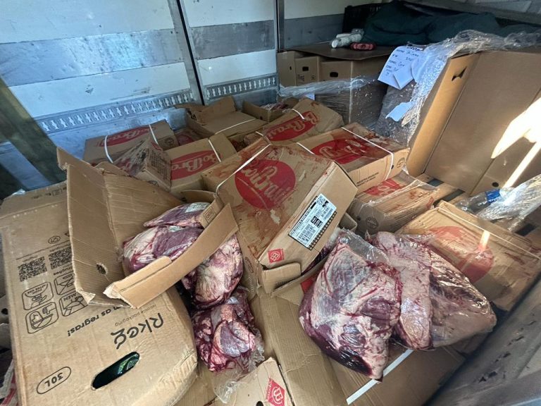 Carga de carnes roubadas avaliadas em mais de R$ 47 mil é recuperada no Litoral de SP